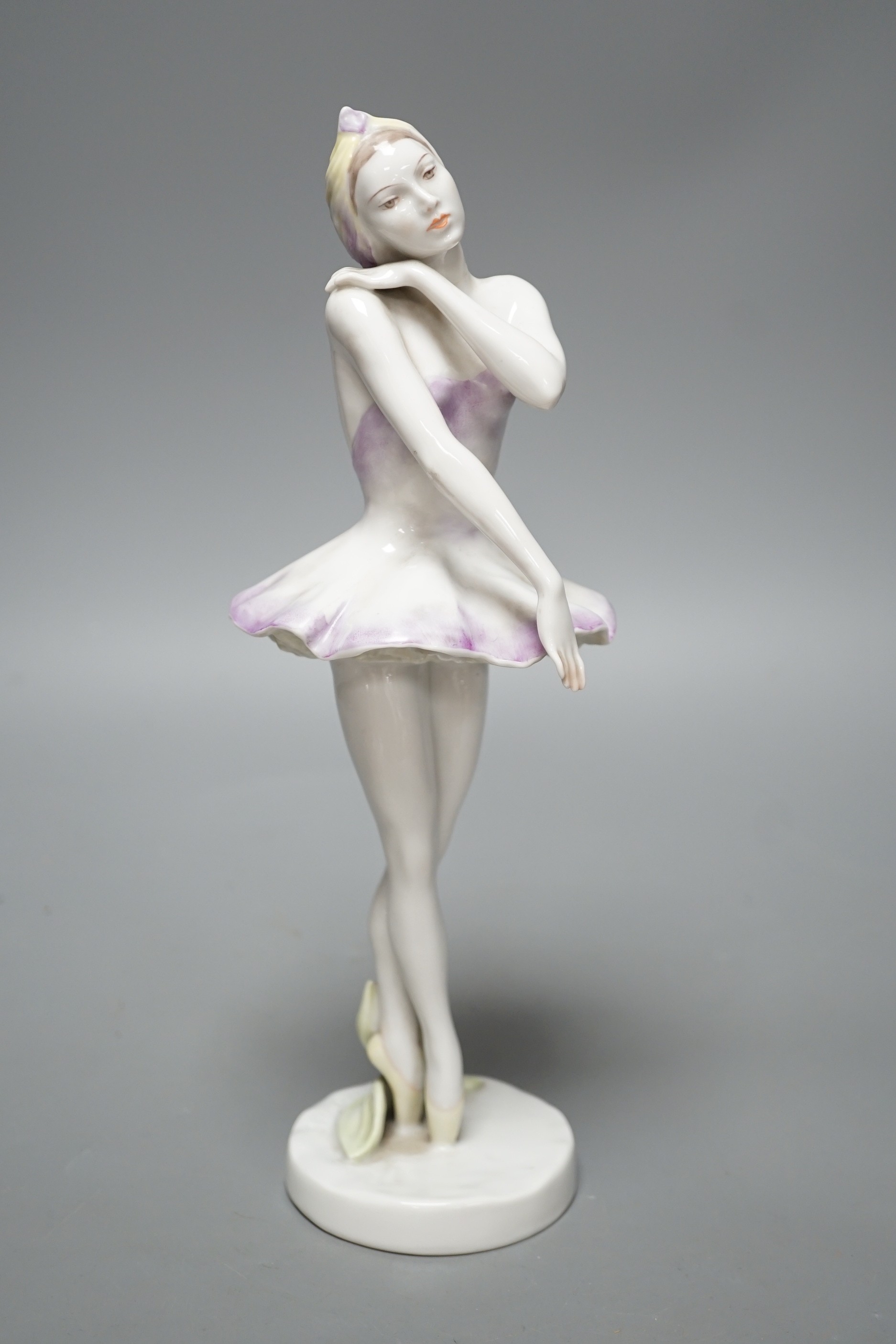 A Rosenthal model of a ballerina, impressed number 1701, 28.5cm